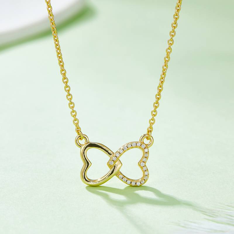 比芯爱心PendantS925银Moissanite厘石D级0.1ct